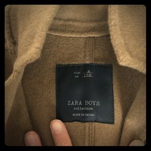 Camel boys ZARA coat